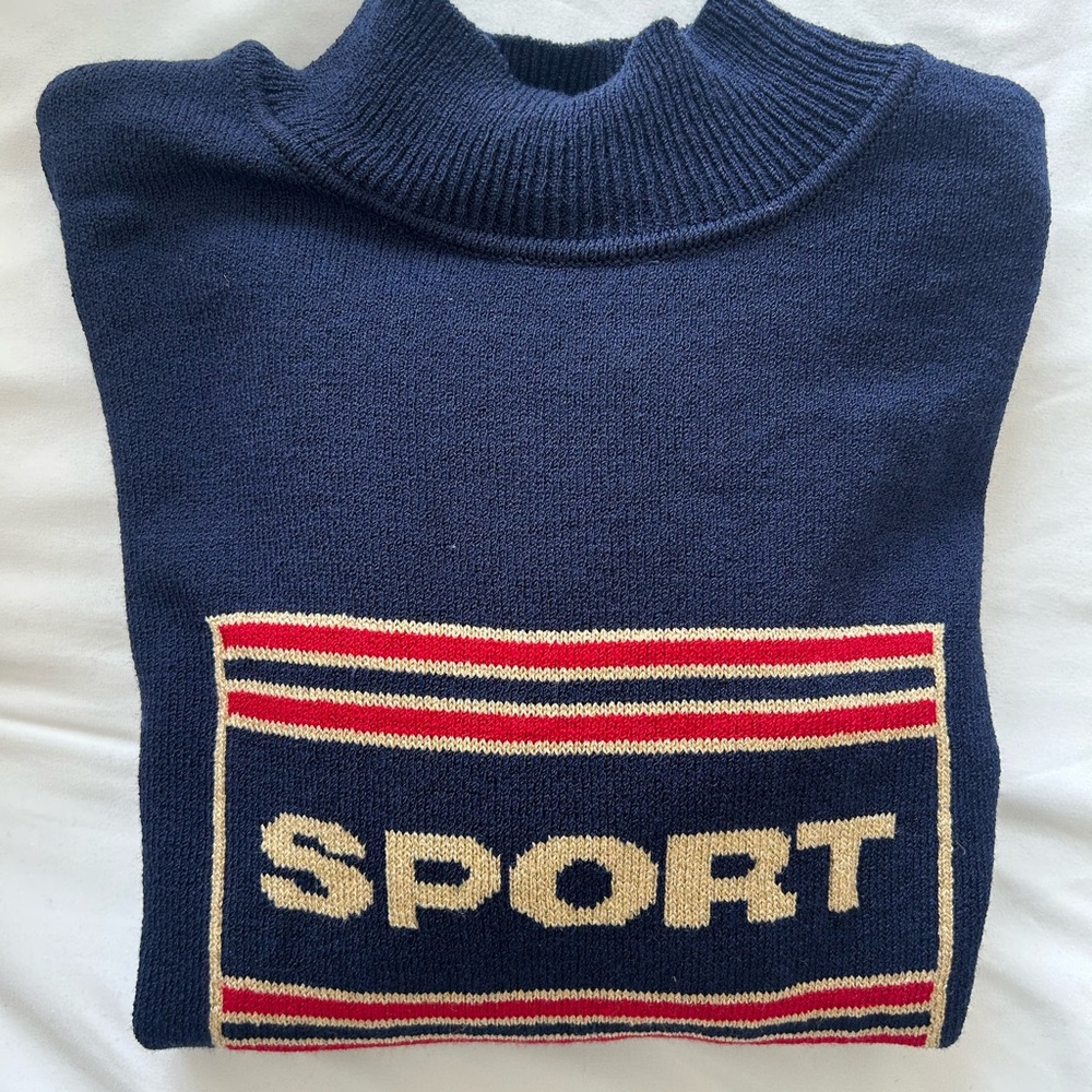 St John navy vintage sweater